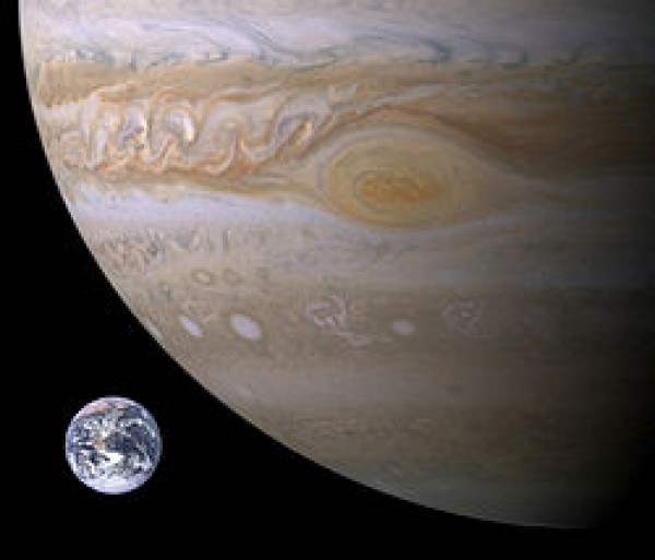 Jupiter og jorda