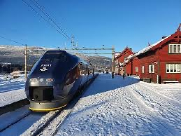 SJ tog Atna stasjon