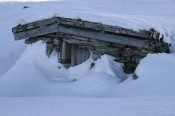 Bilde av ei bu på Finnsjøfjellet. Foto Sverre Hovind