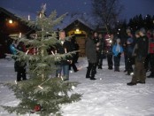 Bilde av gangen rundt juletreet. Foto Berit Gomnes
