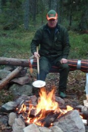 Bilde avsteking av  fleskpannekake. Foto Hans Sollid