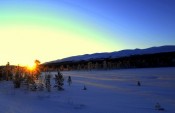 Bilde av soloppgng,desember foto Jo Øvergaard
