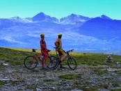 Bilde av sykkel,ister på Tangen mot Rondane
