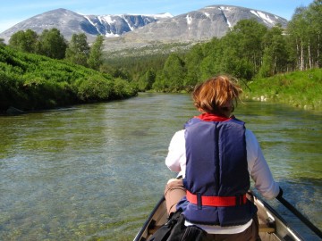 Bilde av I kanopadling i Nord-Atna