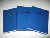 Bilde av bygdebøkene for Sollia. Foto Hans Sollid