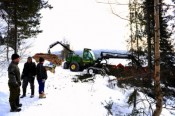 Bilde av hogstmaskin foto Jo Øvergaard