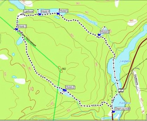 Bilde av skifeltskytingløype