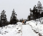 Bilde av Graviung iav vei Blåfjellia foto JØ