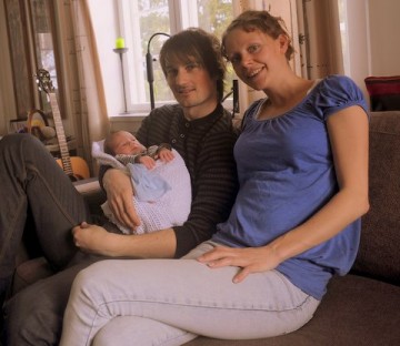 Bilde av Mathias,Kristian og Lene foto Jo Øvergaard