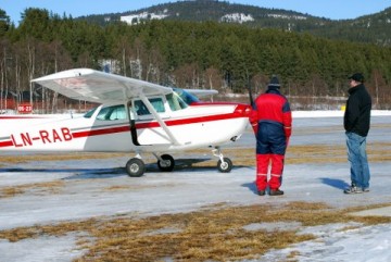 Bilde av flyet foto Martin Lier