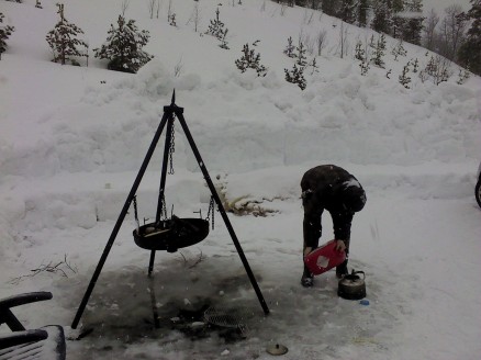 Litt bålkaffe må til. Foto Hanne Lindgjerde