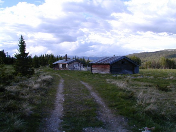 Bilde av seter til Øvermoen på Mokjølen. Foto Hans Sollid