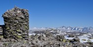 Vårbilde fra toppen av Muen 2. juni. Foto Rondane Gjestegård Enden