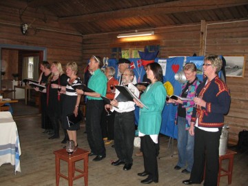 Bilde fra jubileumskonsert Solvang 2010. Foto Birgitt Løcken