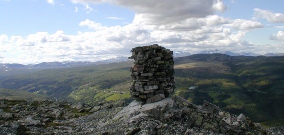 Bilde av  fra Gammelseterkletten mot Øverdalen. Foto Hans Sollid