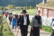Bilde fra starten på Vinjevandringa over Soillifjellet. Foto Hanhs Sollidt