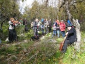 Bilde av celeber konsert under Vinjevandringa. Foto Berit Gomnæs
