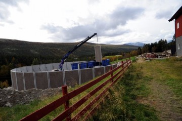 Bilde av montering gjødselkum foto Jo Øvergaard