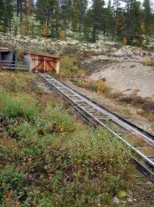 Bilde av skinnegangen på elgbanen. Foto Hans Sollid