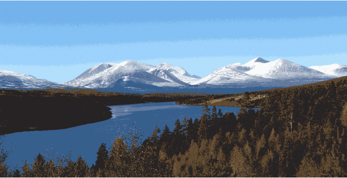 Bilde av Rondane i høstsol. Foto Hans Sollid