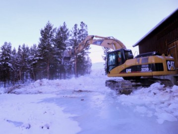Bilde av bortgraving av svell foto Jo Øvergaard