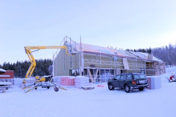 Bilde av snybygg på Rondetunet foto Jo Øvergaard