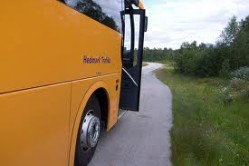 Bilde av skulebussen