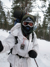 Bilde av vinterutrustning. Foto Hans Sollid