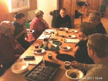 Fra v per Brænd,Lene Bjordal Jensen,Tove Solheim,Sverre Hovind,Hans Bondal,Jo Øvergaard og Ole Anton Brænd. Foto Ole Nordahl