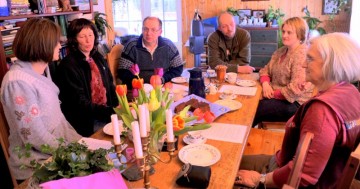 Bilde av birgitte,ida,Christoph,Torben,Åse Synnøve og Berit foto JØ