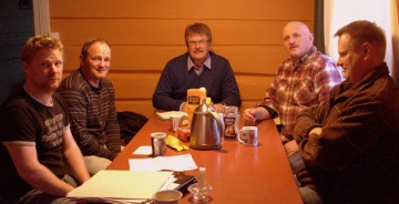 Bilde av Ole Anton.Ole Harald,Ole,John Audun og Even 6.april2011 foto Jo Øvergaard