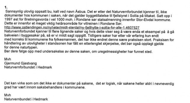 Bilde av NNV-brev
