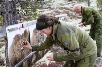 Bilde av skyttere på bjønneholdet. Foto Bjørn Brænd