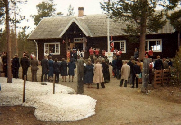 Bilde fra 17. mai 1978 på Jomsborg. Foto utlånt av Terje Bænd
