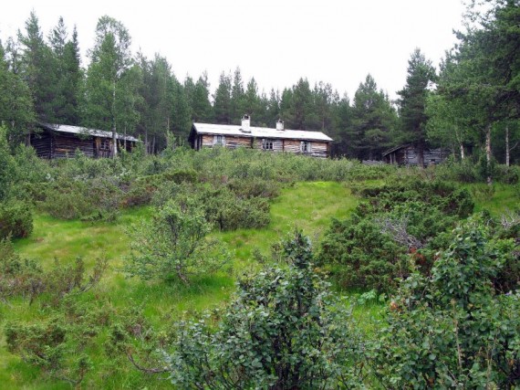 Bilde av seterstua på Bortpåeggsetra. Foto hans Sollid