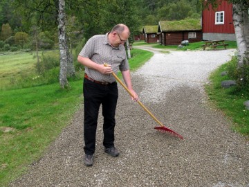 Bilde av forberedelser på Rondane Gjestegård. Foto Hans Sollid