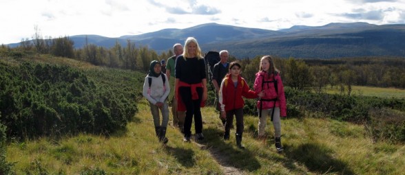 Så endelig nådde følget "snaua" like under Pika. For en utsikt allerede der. Foto Hans Sollid