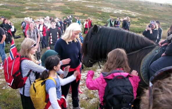 Hesten til Ted på Brenna kom etter hvert til å spille en framtredende rolle. Foto Hans Sollid