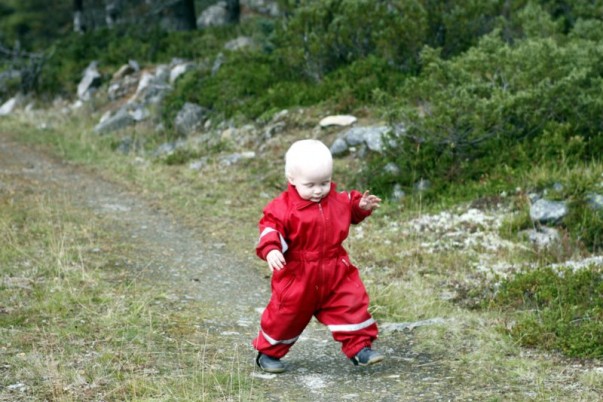 Turens yngste deltaker. Foto Bjørn Brænd