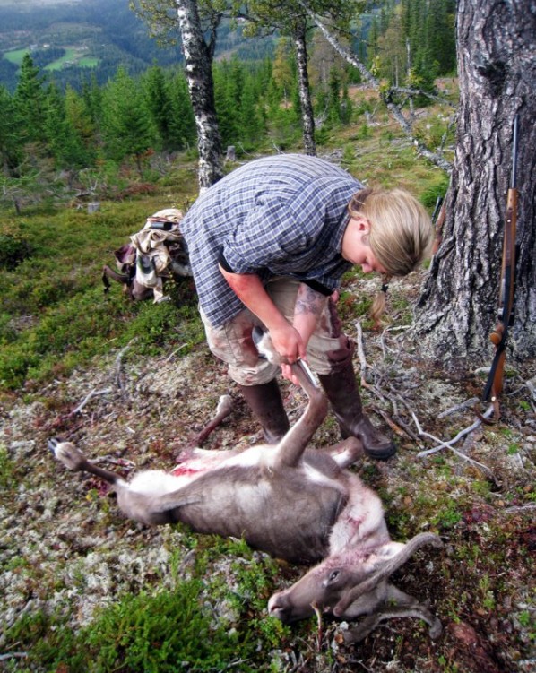 Så begynner jobben. Foto Tone Iren Eggen