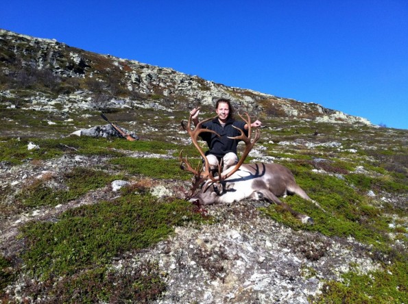 Bilde av Sindija på reisnjakt . Foto Rune Hemli