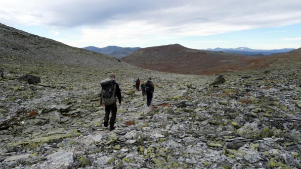 Bilde av nedturen fra Gravskaret. Foto Kari Sunde