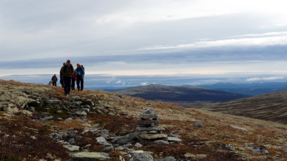 På veg mot Gravskaret. Foto Kari Sunde