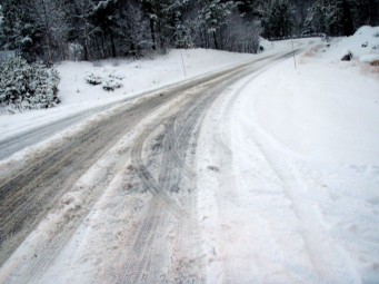 Bilde av vegen ova Solhaugsvingen. Foto Hans Sollid