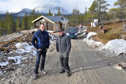 Bilde av første hytte i Blåfjellia. Foto fra Østlendingen.no