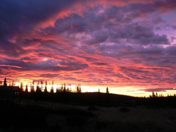 Morgenstemning sent i oktober. Foto Edgars Habulins