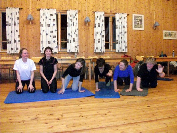 Bilde av trimmere på Mogrenda januar 2012. 