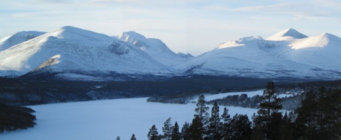 Bilde av Rondane i januar. Foto Magnus Rønningen