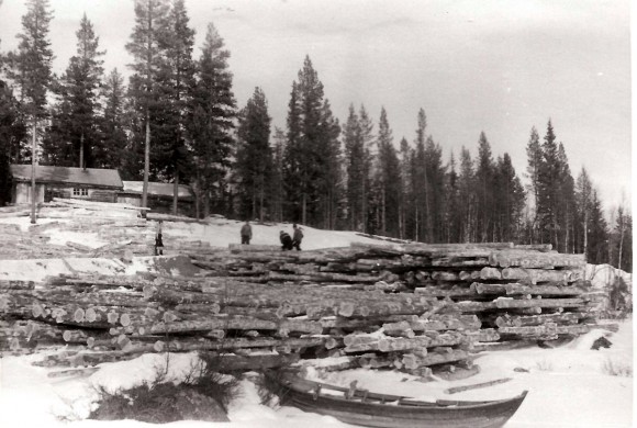 Tømmerlunne ved Trøbua. Foto Ambros Sollid