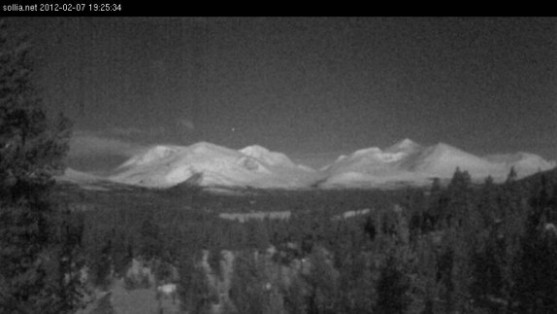 Rondane fra webkamera 0702212